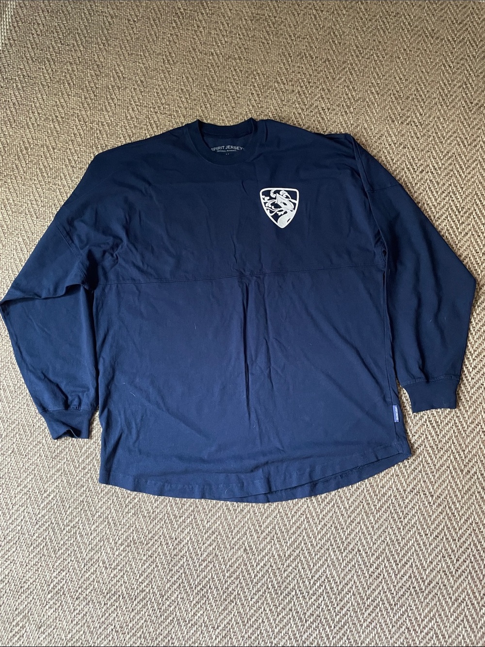 Tree house Saratoga Brewing Men's Navy Long-Sleeve Shirt with Shield Logo